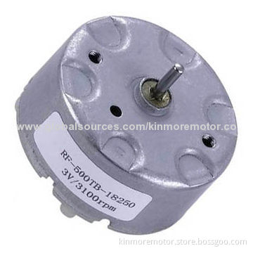 3V DC Motor with Metal/Carbon Brush, Ideal for Sprayer/Car DVD Players